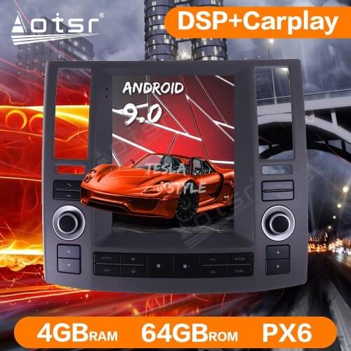 Android 9.0 PX6 Tesla Style Car GPS Navigation For Infiniti FX35 FX45 2004-2008 Radio Multimedia Player Auto Stereo Head Unit 4k