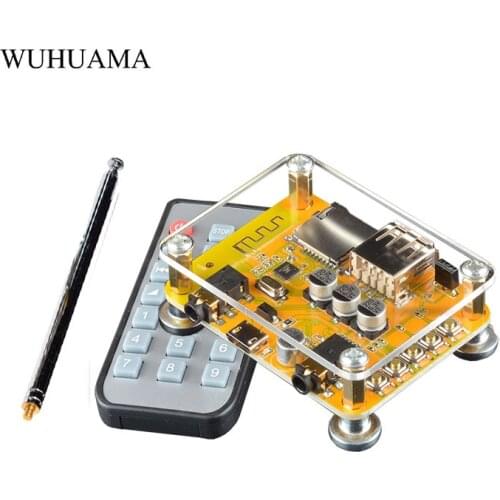 Bluetooth V5.0 Receiver 3.5mm Aux Wireless Audio MP3 Radio FM Module for TV Headphones Speaker Home Car Stereo System Call Free