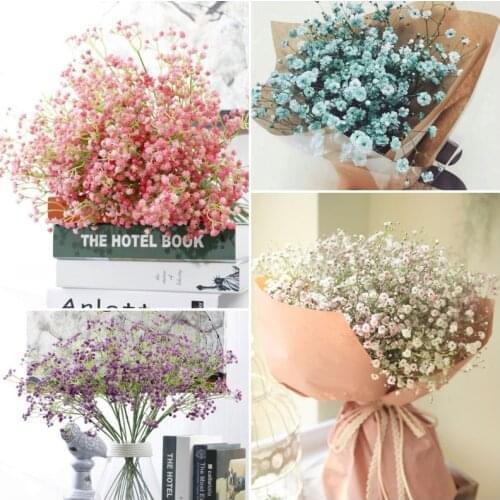 DIY Artificial Bouquet Decoration Gypsophila Plants Star Flower Wedding Artificial Flowers Fake Gypsophila Home Decor
