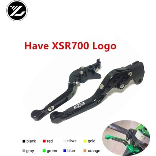 XSR700 LOGO FOR YAMAHA XSR700 XSR 700 XSR-700 2014 2015 2016 Motorbike Adjustable Folding Extendable Moto Clutch Brake Levers