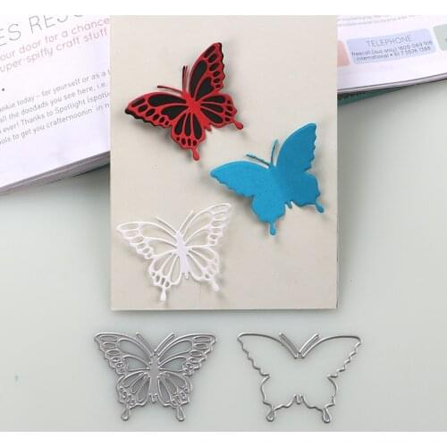 DUOFEN METAL CUTTING DIES 3D butterflies set stencil DIY Scrapbook Paper Album 2019 new