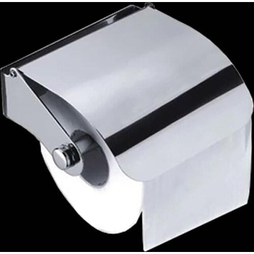 Wall Mounted Stainless Steel Paper Towel Holder, Toilet Tissue Holder Roll Paper Holder Box Roll Organizer for Kitchen, Bathroom