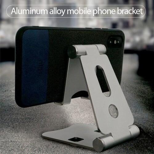 Desk Stand Aluminum Alloy Mobile Phone Holder Smartphone Stand Holder Foldable Extend Universal Mobile Phone Holder Seat Stand
