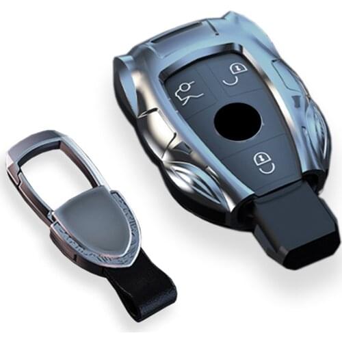 New Zinc Alloy Car Remote Key Case Cover Shell Fob For Mercedes Benz A B G Class GLK GLA GLC GLR W204 W210 W176 W202 Accessories