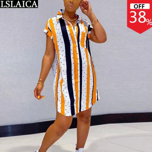 Shirt Dress Short Sleeve Turn-down Collar Plaid Print Fashion Dresses for Women 2020 Elegant Button Pocket Decorated Mini Dress