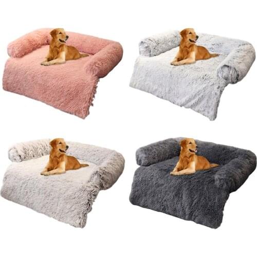 Plush Kennel Pet Dog Sofa Bed Soft Washable Pad Blanket Cushion Wholesale