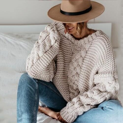 Casual v neck sweater women autumn winter Oversized pullovers female Elegant ladies Long sleeve Jumpers Tops