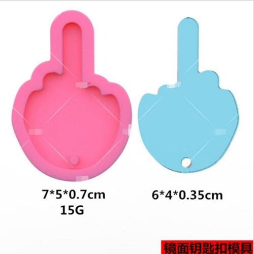 Transparent Silicone Mould Dried Flower Resin Decorative Craft DIY Gesture keychain Pendant Mold epoxy resin molds for jewelry