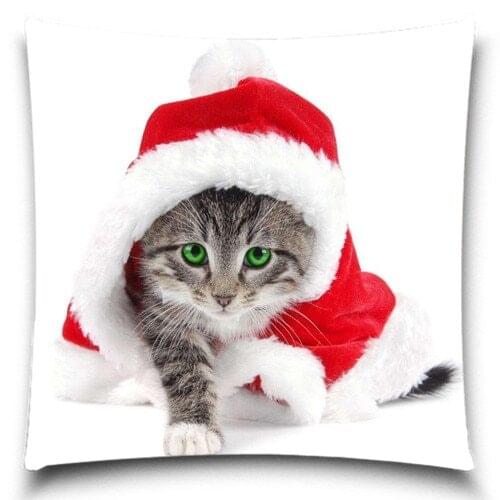 Cats Christmas Day! Throw Pillow Case Home Office Decal /Home Textile Gift Pillow Cover 5 size 9 style