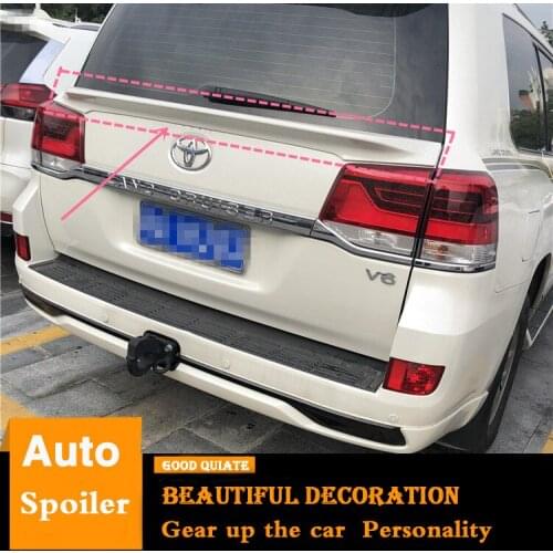 For Toyota Land Cruiser Roof Spoiler 2008-2016 FJ120 ABS Material Car Rear Wing Primer Color Trunk Glass Rear Spoiler Sport