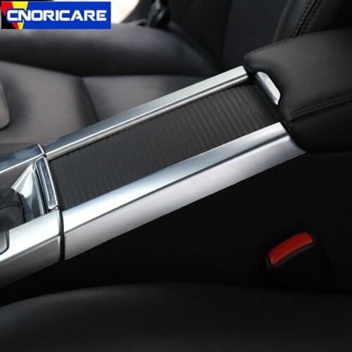 Car Styling Center Console Armrest Box Water Cup Holder Trim Strips Sticker For Volvo XC60 S60 V60 Interior Modified Accessories