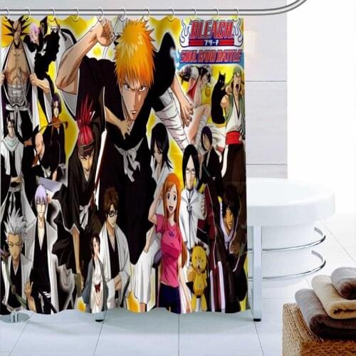 ShunQian Death New Arrival Custom Polyester Fabric Printing Shower Curtain Bathroom Waterproof With Hook Bath Curtain Gift