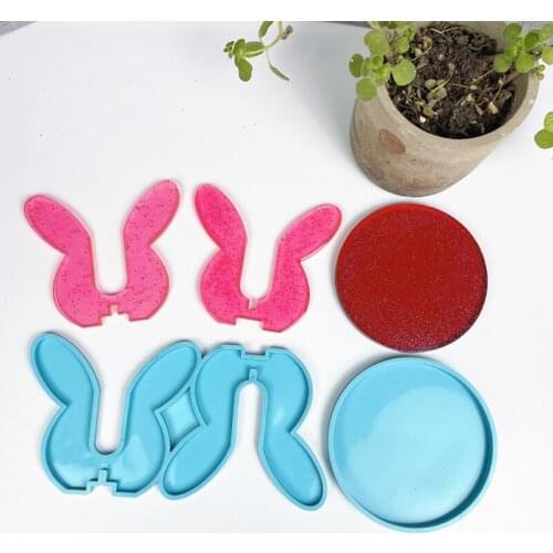 1 Set Silicone Mould Epoxy Resin Mold Potted Ornaments Bracket Tray DIY Crafts Decortaions Casting Tool Dropshipping