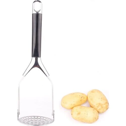 1PC Stainless Steel Potatoes Mud Pressure Mud Machine Potato Masher Garlic Ricer Vegetable Tools Kitchen Gadgets Accessories