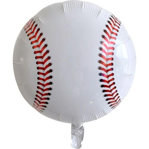 10pcs/lot 18inch baseball Balloons Ball Game Theme Party Foil Helium Air Ballon Boys Birthday Games Toys Event Party Supplies
