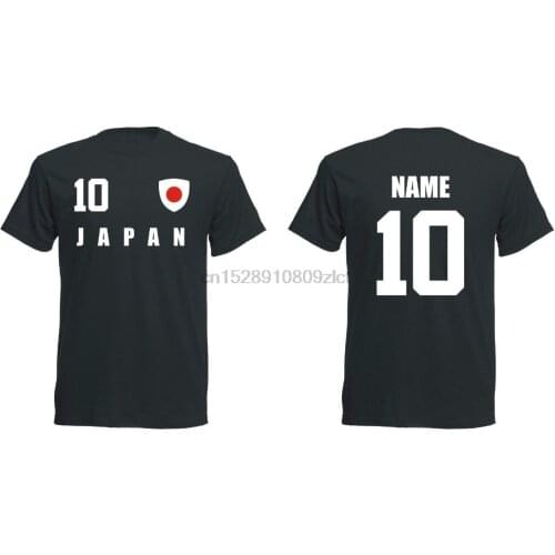 2019 Hot sale Summer Style Japan 2019 MEN T-shirt Jersey Look Footballer + Incl.print Name + No Funny Tee shirtOrder to leave a