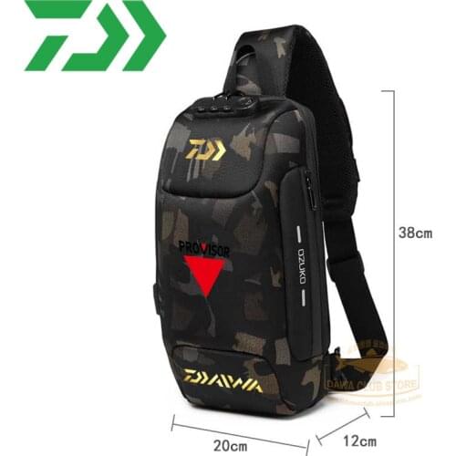 2021 DAWA Fishing backpack Outdoor Run Multi-pocket Storage bag DAIWA Fishing multi-layer storage bag Men Waterproof backpack