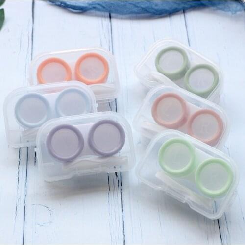 3 Pcs Contact Lens Case Eye Contact Lens Box Women Travel Contact Lenses Case
