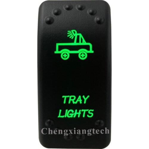 5 PINS ON OFF 12V 24V Waterproof Car Boat Marine Bus Truck Green LED Light Rocker Switch TRAY LIGHTS FOR ARB CARLING NARVA 4x4