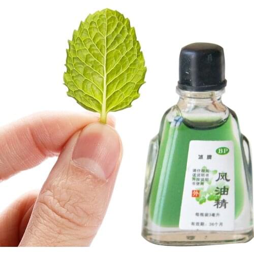 5pcs Fengyoujing mint pure essential oils Suitable for anti mosquito Motion sickness Migraine headache treatment massage oil