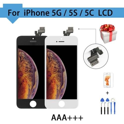 AAA Quality For iPhone 5 5S LCD Display Touch Screen Digitizer Assembly Replacement 100% Tested Free Tool For iPhone se LCD