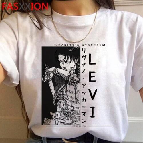 Attack on Titan Shingeki No Kyojin clothes tshirt male couple clothes white t shirt casual t shirt ulzzang