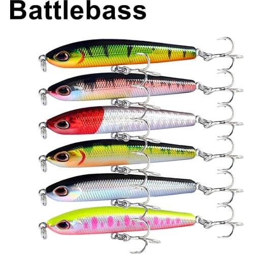 BATTLEBASS Sinking pencil lure 9g minnow swimbait worbbler artificial bait fishing tackle for bass prech pike trout lures