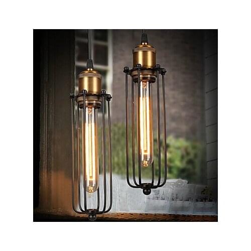 Edison Retro Style Loft Industrial Light Vintage Pendant Lamp Fxitures Lampshade Handlamp American Country