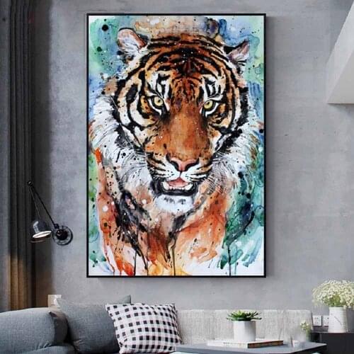 Graffiti Tiger Mosaic Jewel Cross Stitch Animal Painting Diamond Embroidery Accessories Arts and Crafts Kit for Adult