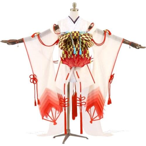 Game Onmyoji Shiranui Cosplay Costume SSR New Skin Lovely Halloween Uniform womens Han element Dress H