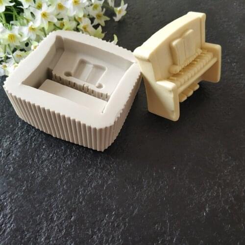 Exquisite Piano Shape Silicone Chocolate Molds Fondant Cake Border Decoration Molds