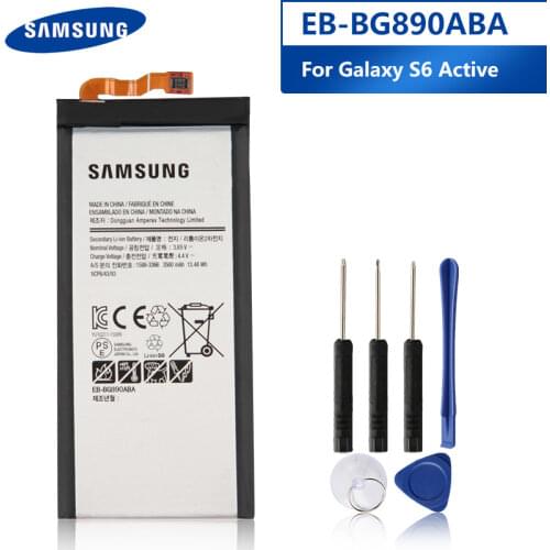 Original Replacement Phone Battery EB-BG890ABA For Samsung GALAXY S6 Active G870A G890A Authentic Rechargeable Battery 3500mAh
