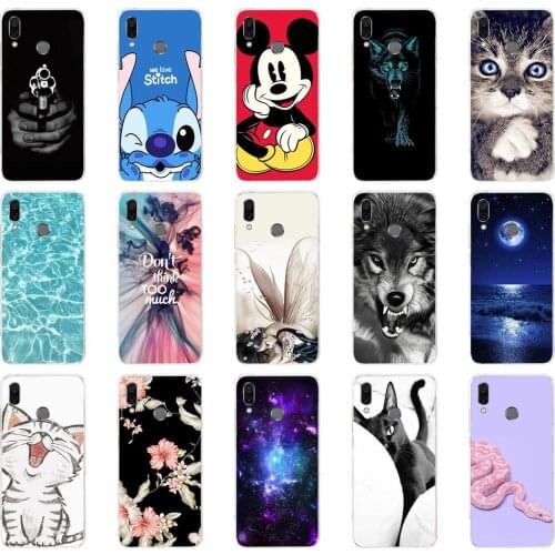 P silicone case for huawei honor 8x Case 6.5 inch Soft TPU Back Cover for huawei honor 8x Protect Phone shell Coque painting