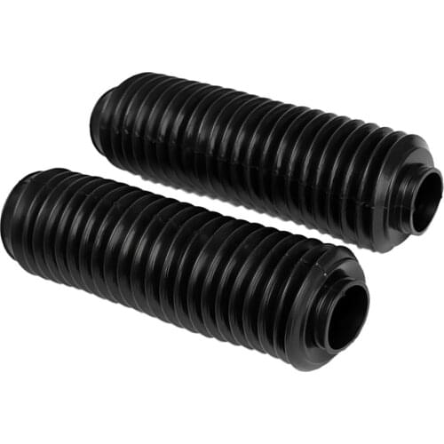 2Pcs Front Rubber Shock Absorber Dust Cover Fit for Motorcycle Motorbike Black New