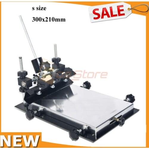 Manual Solder Paste Printer PCB SMT Stencil Printer S Size 300x210mm Silk Printing Machine