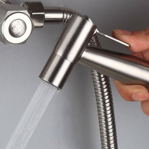 Handheld Toilet Bidet Sprayer Shower Head Faucet for Bathroom Stainless Steel Self Cleaning Hand Bidet Faucet