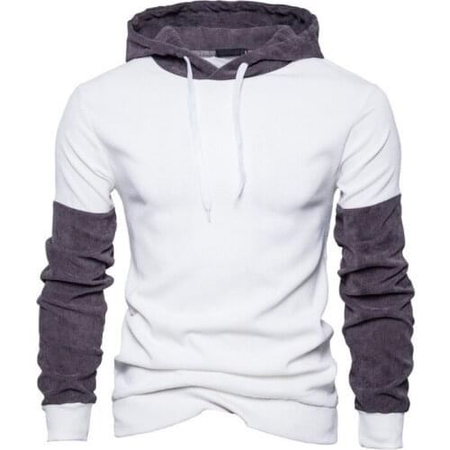 Autumn Hooded Sweatshirts New Patchwork Casual Men Pullovers Fashion Streetwear Hoodies Personality Lovers Hooded Sportswear