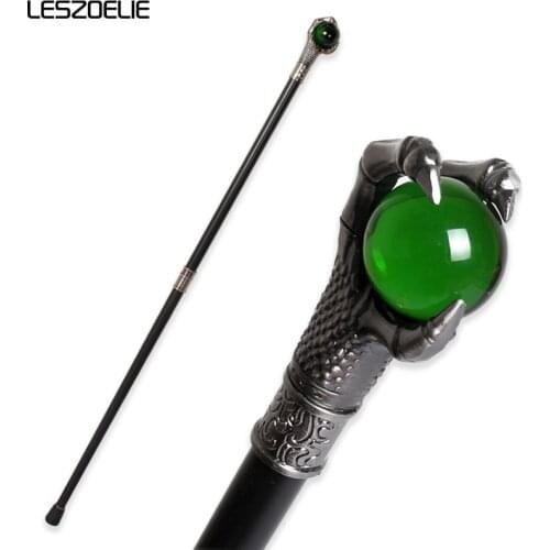 Dragon Claw With Emerald Ball Luxury Walking Stick Man Fashion Party Walking Canes Women Elegant Sticks Vintage Walking Cane