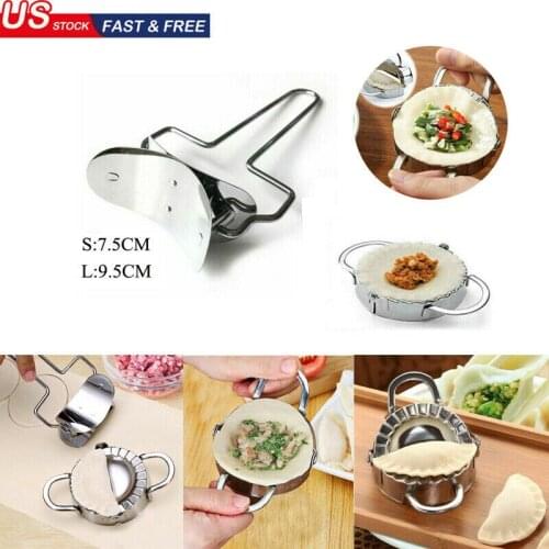 Newest Arrival Stainless Steel Dumpling Maker Mould or Wraper Dough Presser Kitchen Gadget Tool