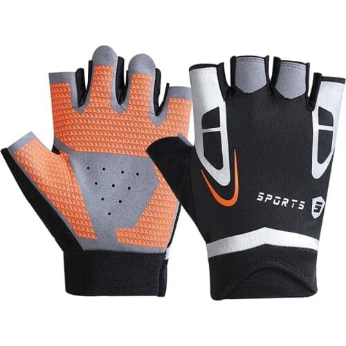 Cycling Gloves Bicycle Gloves Bike Gloves Breathable Anti Slip Shock Half Finger Short Sports MTB Cycling Gloves