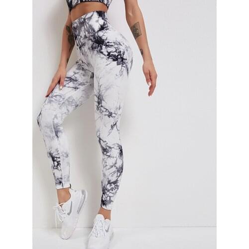 Women Printing Seamless Leggings Fashion High Waist Gym Running Push Up Leggings Fitness Workout Stretch Pants 2021