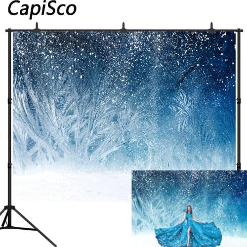 Capisco Winter Snow Photography Backdrops Dreamy Wonderland Bokeh Background Decoration Newborn Baby Children Photo Studio props