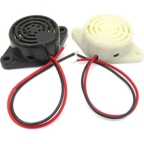 1PCS SFM-27 DC 3-24V 90DB black Beep Alarm Electronic Buzzer Sounder Continuous sound