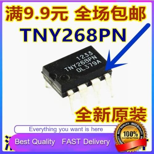 10Pcs/Lot New Original TNY268PN TNY268P Power ManagementChip DIRECT PLUG 7 FEET