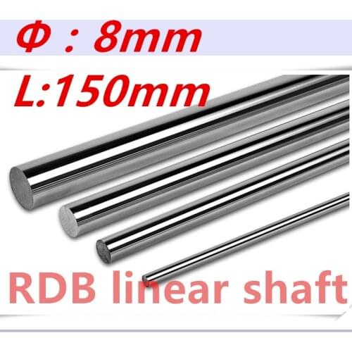 2 pcs 3D printer rod shaft WCS8mm linear shaft L150mm chrome plated linear motion guide rail round rod 8mm 150mm