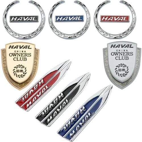 3D Metal Car Trunk Window Stickers and Decals Emblem Styling for Haval M1 H1 H2 M6 H4 H5 H6 H3 H7 H8 H9 F5 F7 Auto Accessories