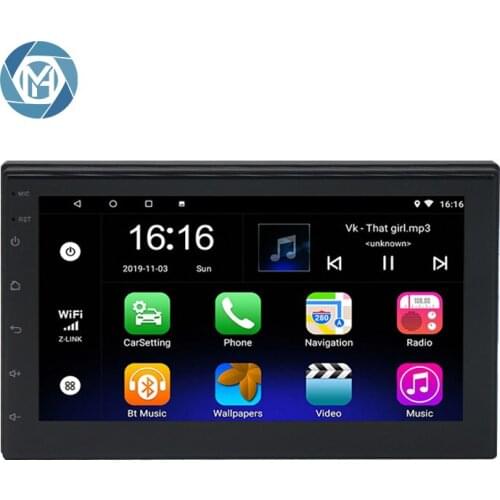 7 Inch Android Car DVD Player With BT Car Radio Multimedia Video Player Navigation GPS Android Double Din Car Stereo
