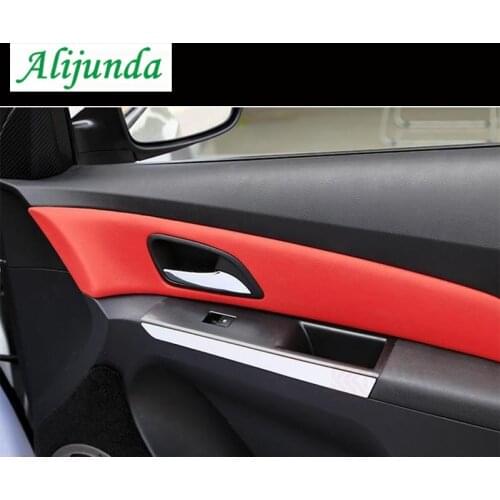 Automotive Interior Doors Arm Bearings Sequins Trim Door Panel Cover Strip Stickers For Chevrolet Cruze 09-2015 Auto Accessories