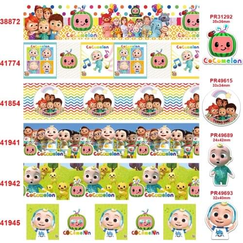 Free shipping 2020 new arrival 50yards cartoon printed grosgrain ribbons38872