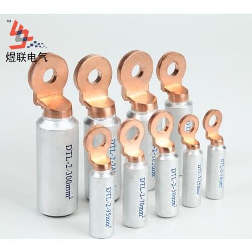 Shipping Free DTL-2 crimp type bimetallic aluminum copper cable lugs